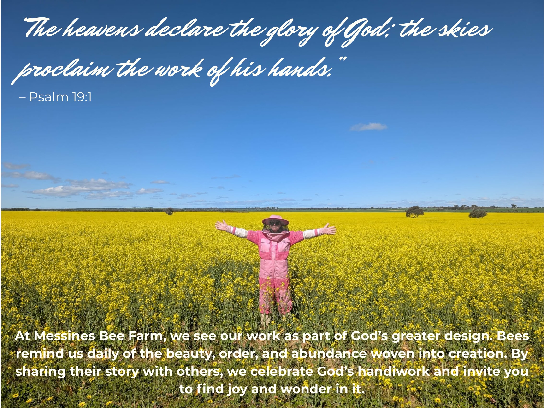 The heavens declare the glory of God.